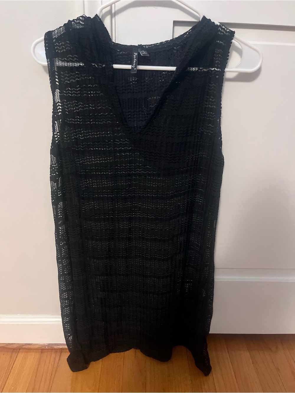 Black Sleeveless Dress Swim Cover Up